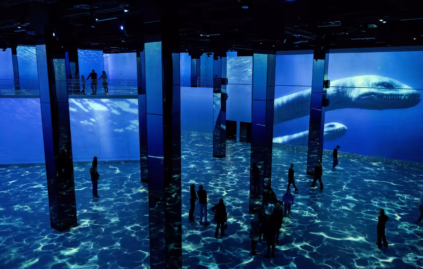dinosaurs underwater