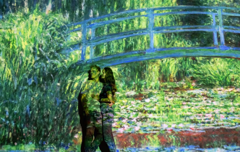 monet japanese bridge green